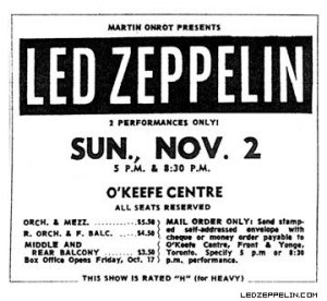 2  1969 Led Zeppelin's Concert At Toronto,Canada.