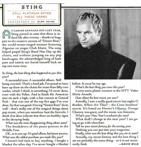 Rolling Stone 14 December 2000