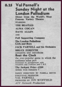 12  1964: : Sunday Night At The London Palladium