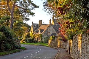 Late afternoon light in Westington, Gloucestershire by Andrew S Brown