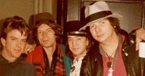 Mick, Stevie Ray Vaughan & Double Trouble.