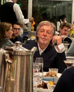 Paul McCartney at Commander's Palace restaurant,  New Orleans, February 8, 2025