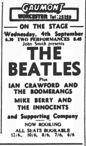 1963.09.04 - Worcester. Gaumont Cinema