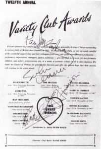  19  1964, Variety Club Awards.