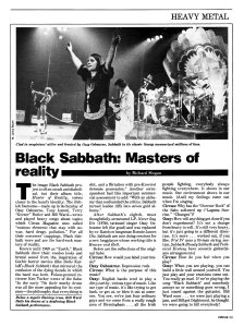 Circus Rock Immortals No 1 1980