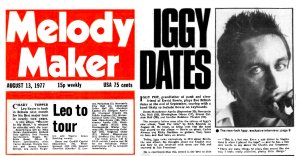 Melody Maker 13 August 1977