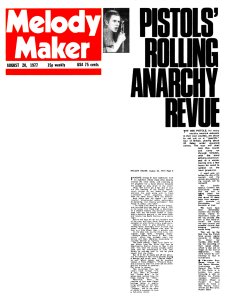 Melody Maker 20 August 1977