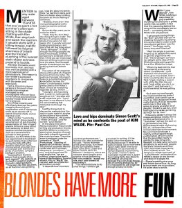 Melody Maker 20 August 1983