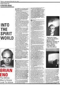 New Musical Express 26 July 1980