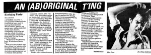 New Musical Express 12 September 1981