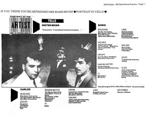 New Musical Express 29 October 1983