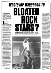 New Musical Express 11 August 1984