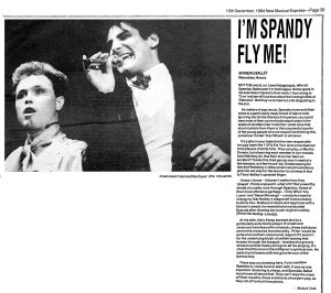 New Musical Express 15 December 1984