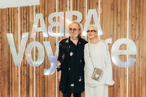 ABBA's Frida Lyngstad, 79, and Benny Andersson, 78, make surprise appearance at band's Voyage show