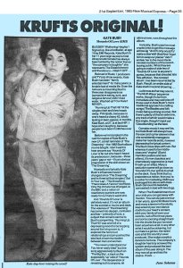 New Musical Express 21 September 1985
