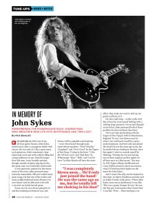 Guitar World August 2025.