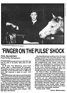 New Musical Express 20 September 1986