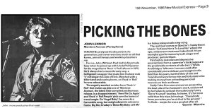 New Musical Express 15 November 1986