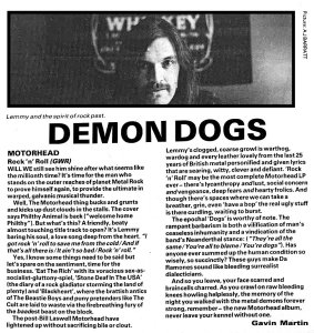 New Musical Express 22 August 1987
