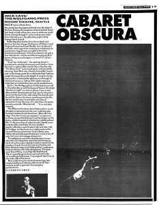 Melody Maker 18 March 1989