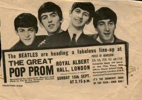 15  1963   : Great Pop Prom, Royal Albert Hall, London