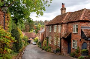 Church Lane, West Wycombe, Buckinghamshire by Andrew S Brown
