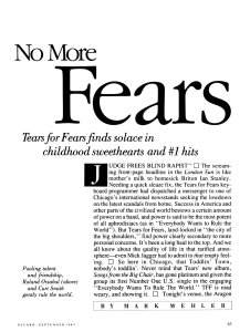 Tears for fears