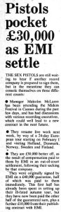 New Musical Express 29 January 1977