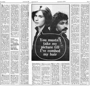 New Musical Express 22 January 1977