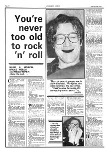New Musical Express 19 February 1977