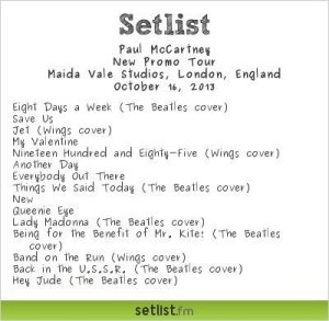 16  2013 paul mccartney live at the bbc