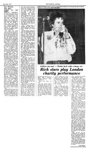 New Musical Express 9 April 1977