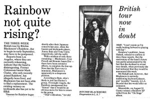 New Musical Express 6 August 1977