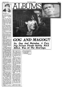 New Musical Express 27 August 1977