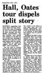 New Musical Express 24 September 1977