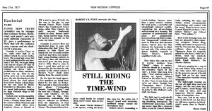 New Musical Express 21 May 1977