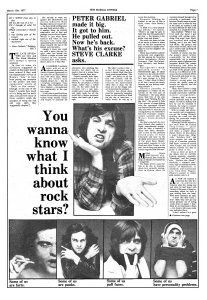 New Musical Express 12 March 1977