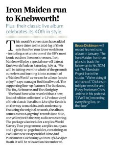 IRON MAIDEN (Be quick! Or be dead!)