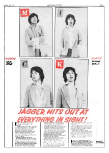 New Musical Express 15 October 1977