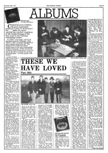 New Musical Express 26 November 1977