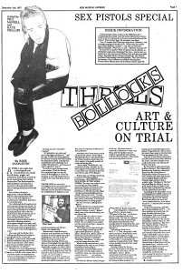 New Musical Express 3 December 1977