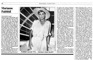 Marianne Faithfull -     