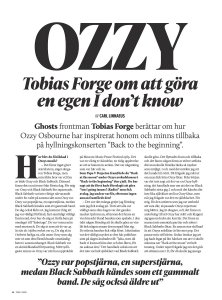 Sweden Rock Magazine November 2025.