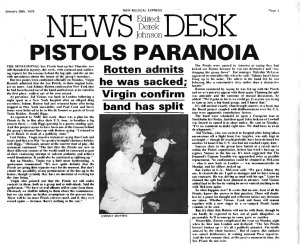 New Musical Express 28 January 1978