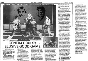 New Musical Express 11 February 1978