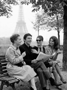 Romy Schneider, Alan Delon, Audrey Hepburn, Sophia Loren