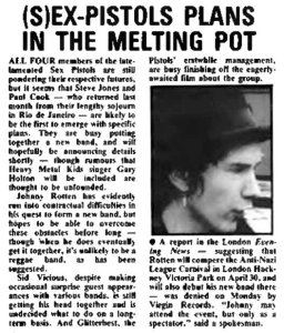 New Musical Express 22 April 1978