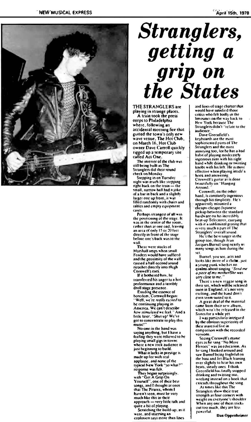 � ����� ���� �������� ������ Stranglers?