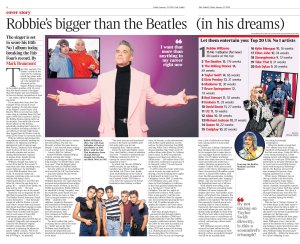 Robbie Williams Tops Poll over John and Paul
