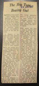 ������ � �������, 24 ������ 1967 �., The Evening Post